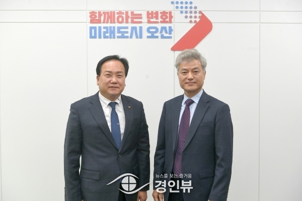 이권재 오산시장-화성오산교육지원청 교육장 간담회. 미래교육 발전 모색