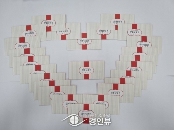 광주시 경안동지보체, 저소득가정 청소년에 문화상품권 지원