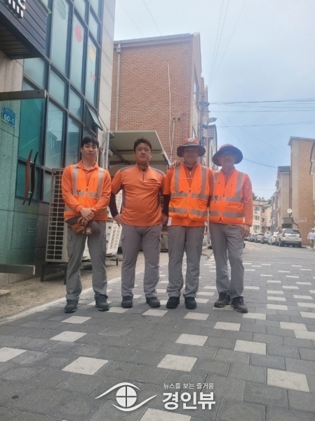 오산시 환경미화원 4명, 운암 상가 화재 초동 대처로 큰 사고 막아