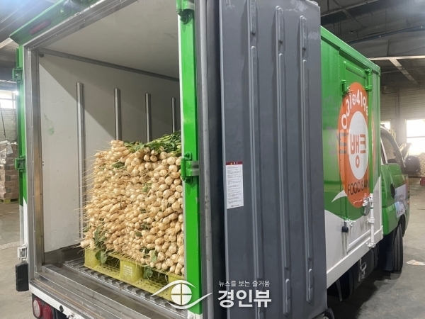 안산농수산물도매시장, 푸드뱅크로 나눔 사랑 실천