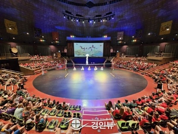 스위스 스카우트 학생 846명, 남사당 공연 관람