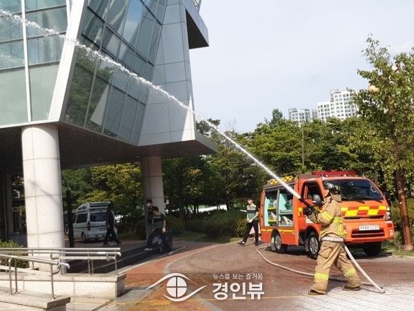 오산시보건소, 화재대응 합동소방훈련 실시