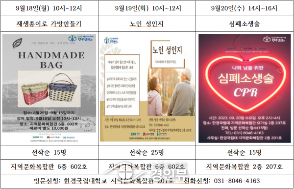 안성 베이비부머 행복캠퍼스 9월의 행복 특강