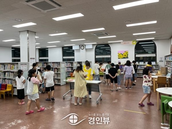 안중도서관 자원봉사단 책다울, 2023년 ‘도서관에서의 하룻밤’ 성료