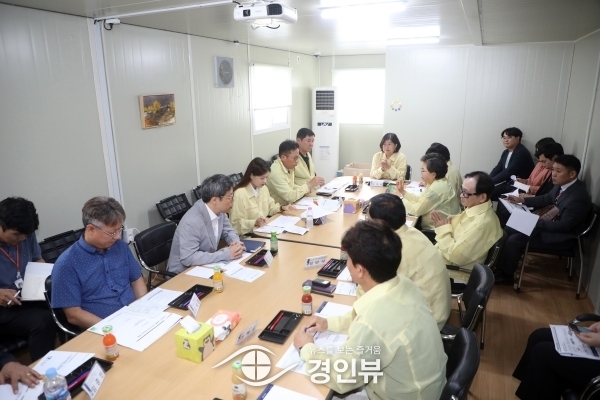 수원특례시의회 도시환경위원회, LH 수원당수지구 및 황구지천 공공하수처리시설 공사현장 방문