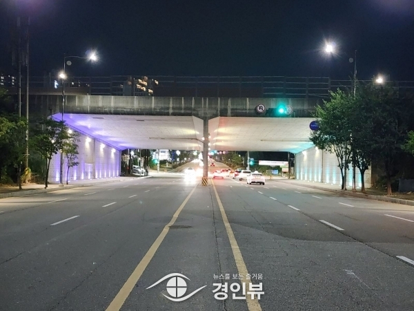 오산시, 부산교 보도에 엘이디조명 설치. 안전 보행환경 조성